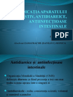 Medicația Aparatului Digestiv, Antidiareice, Antiinfecțioase Intestinale