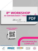 Programação 8º Workshop de Contabilidade e Tributação