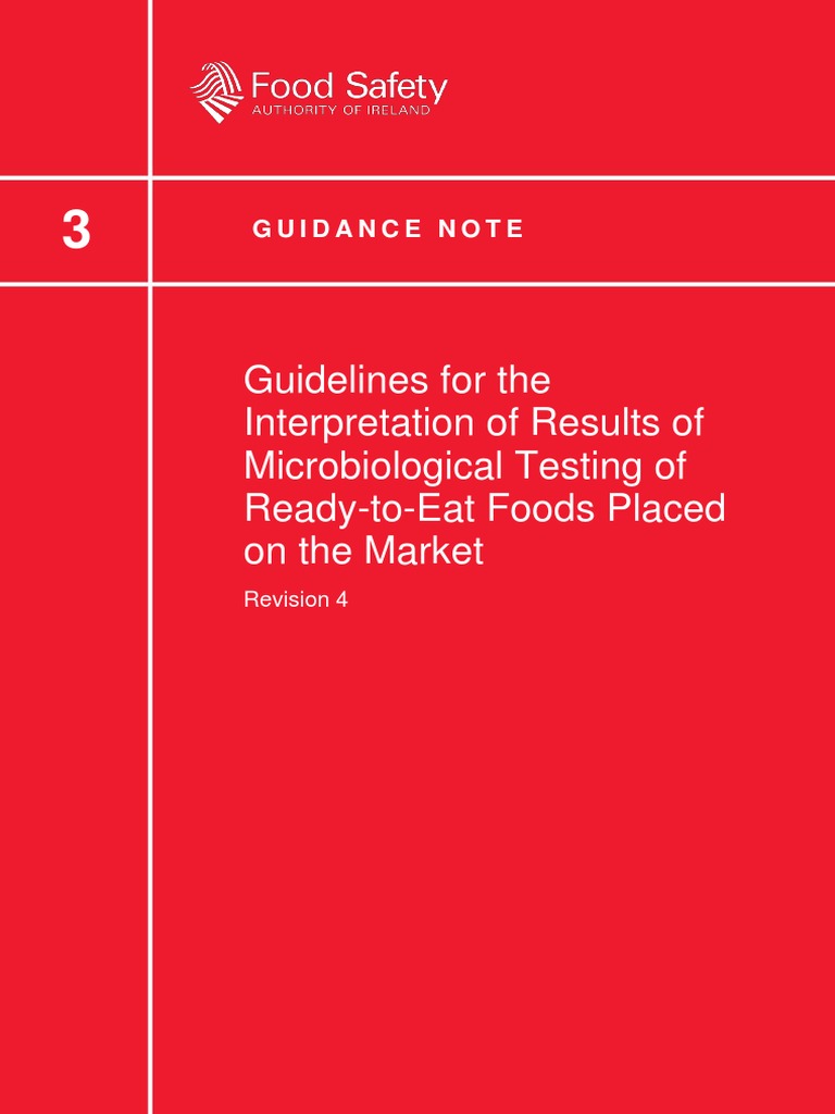Guidance note 3 guidelines for the interpretation of results of