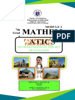 Math Grade 7 Q1 Module 4.1 Properties On Operations of Integers