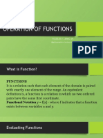 Operation of Functions