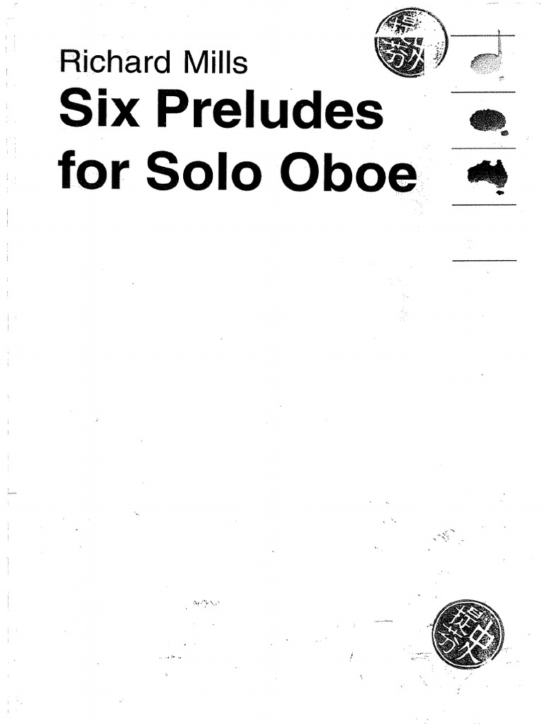 6 Preludes Solo Oboe Score PDF