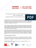 38ème Congres International de l'AFM-Tunis-2022_0  appel à communication