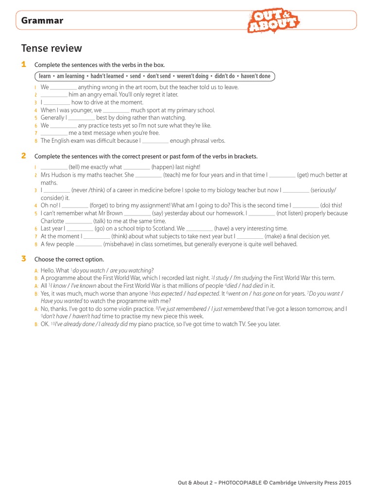 Grammar Revision1 | PDF | Language Arts & Discipline