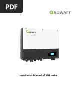 Growatt Hybrid sph5000 Manual