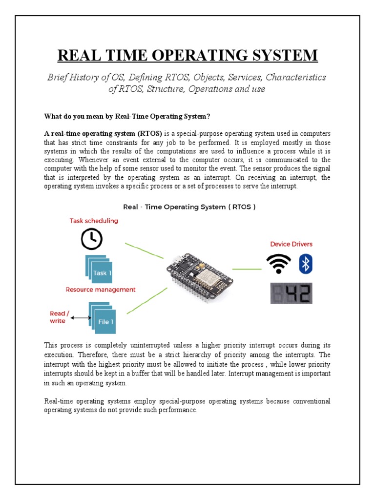 Real Time Operating System | PDF | Operating System | Real Time Computing