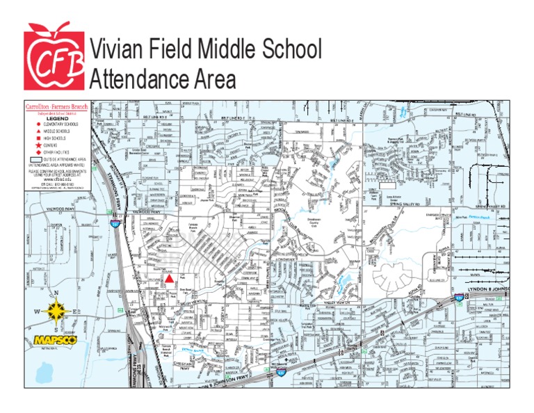 Vivian Field Middle School Zone Map | PDF