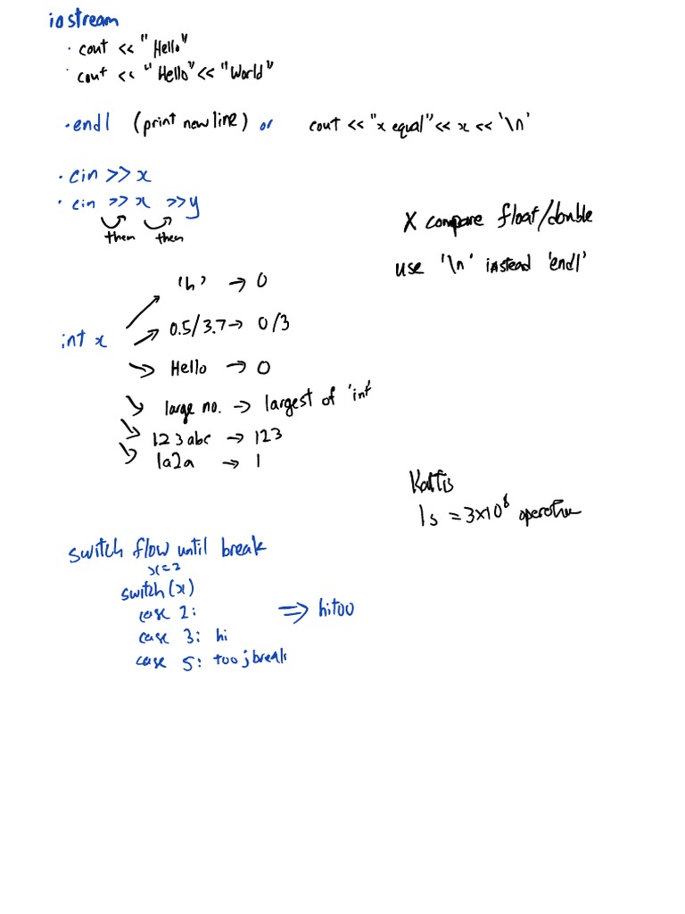 C++ Notes | PDF