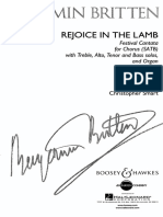 Britten - Rejoice in The Lamb