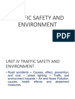 TRAFFIC SAFETY AND ENVIRONMENT