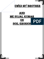 English Interview File in Soil Erosion