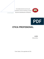 ETICA PROFESIONAL ANTHONY DIRINO