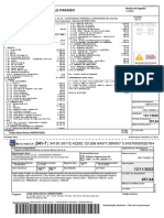 Recibo de pagamento de condomínio com detalhes de receitas e despesas