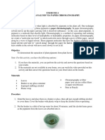 Exercise 4 Pigment Analysis Via Paper Chromatography