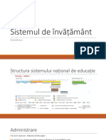 Sistemul de Învățământ: România