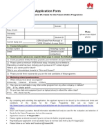 Application Form of 2021 Huawei Sa Seeds For The Future