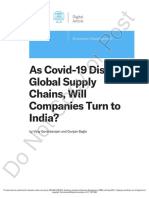 Covid - WIll Companies Come Back To India