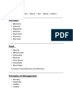 Management Shortcuts