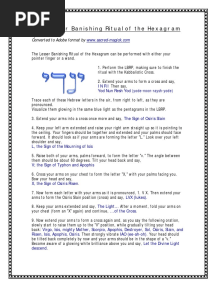 The Lesser Banishing Ritual of The Hexagram