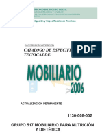 Catálogo de Especificaciones Técnicas de Mobiliario Grupo 517