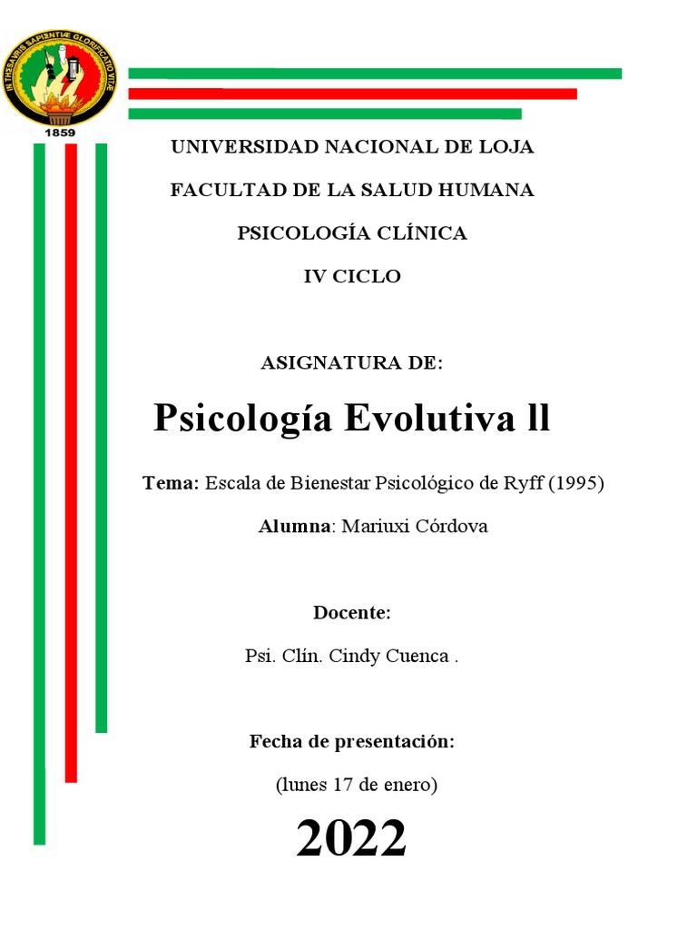 Escala de Ryff Terminado | PDF | Toma de decisiones por consenso ...