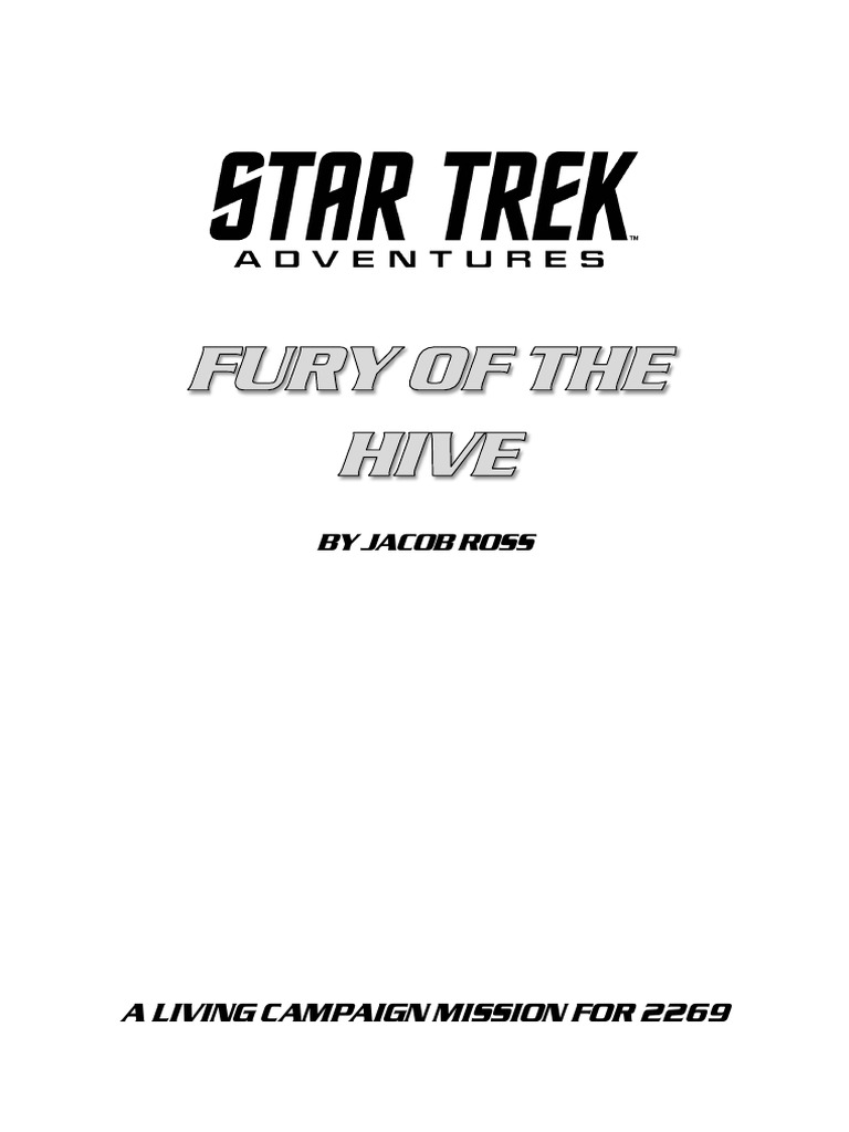 03 STA Living Campaign TOS Era Fury of The Hive PDF Starfleet