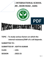 Investigatory Project Physics 222