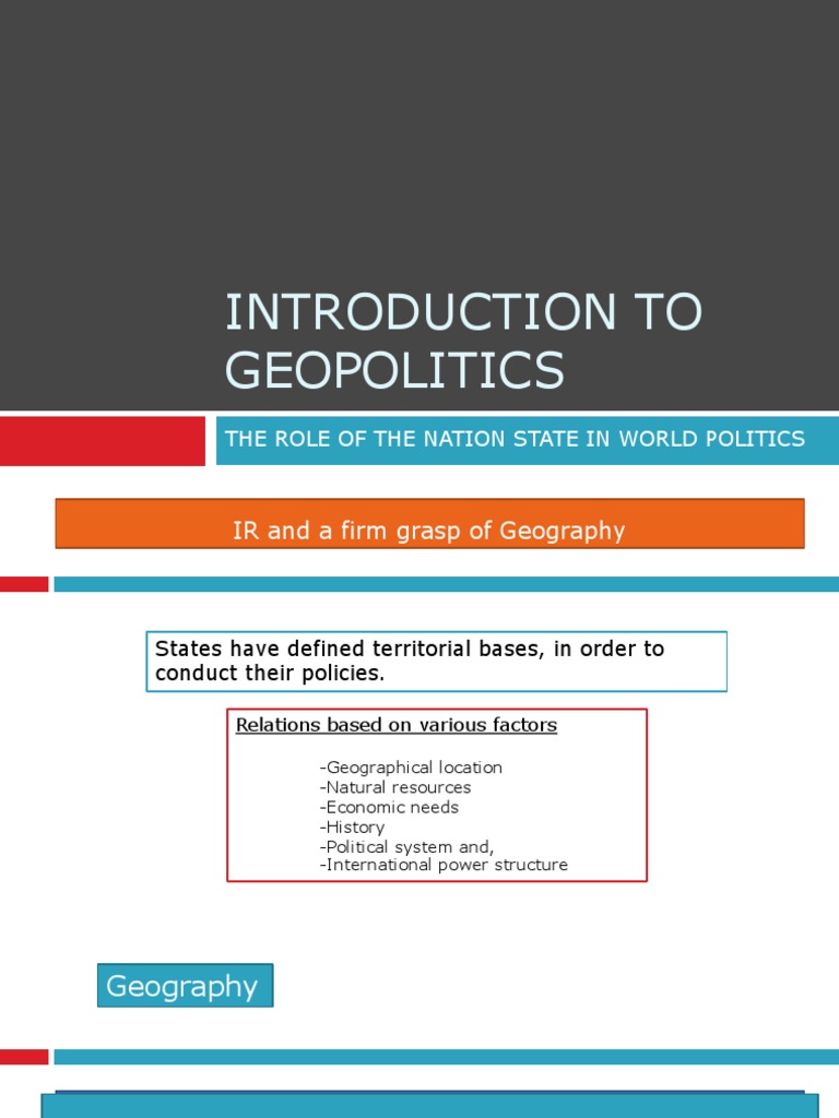 #1 GWB | PDF | Geopolitics | Geography