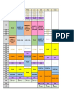 Horario universitario semanal