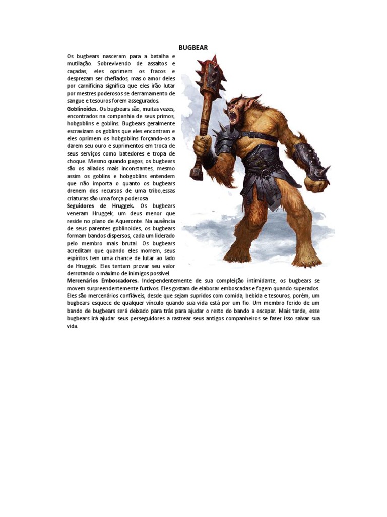 Bugbear Ou Bugurso | PDF | Religião e Espiritualidade