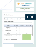 Examen Trimestral 5grado Bloque III 2021 2022