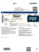 Detalhes da compra de ingresso para SLIPKNOT + BRING ME THE HORIZON