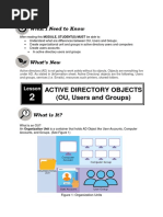 Lo2 - Lesson 2 Active Directory Objects