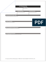 Cost Management Plan Template