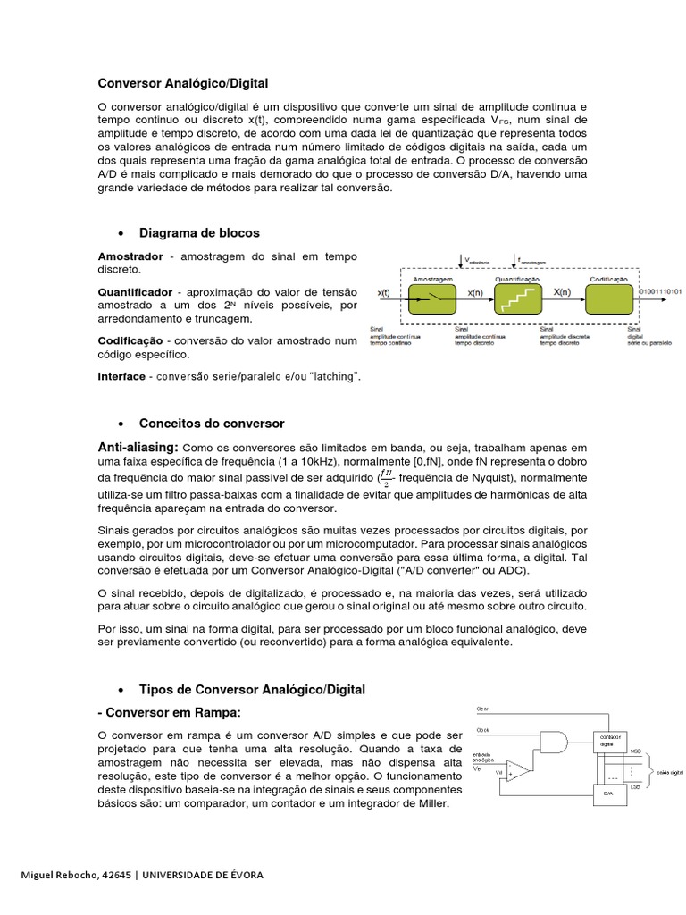 Conversor Analógicodigital Pdf Conversor De Analógico Para Digital