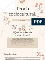 Teoría Sociocultural