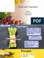 Fruits and Vegetables Processing Part 1