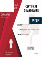 Certificat de Absolvire