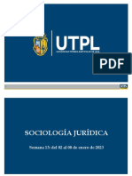Sociología Jurídica - Semana 13 - 02 Al 08 de Enero de 2023