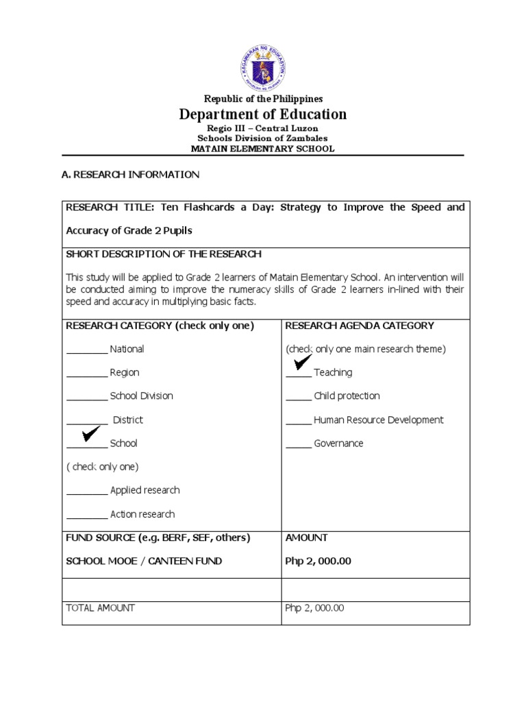 A. Research Information Form | PDF