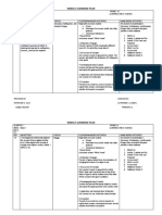 Weekly Learning Plan