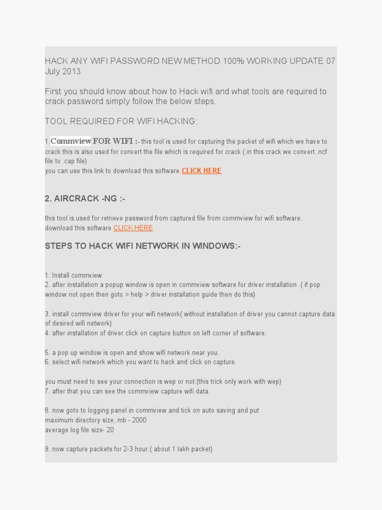 Hack any wifi password new method 100 working pdf wi fi password