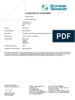 Certificado - Honeywell IDX-751AE CE