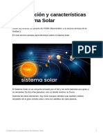 Composición y Características Del Sistema Solar