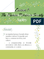 Lesson 7: The Human Person in Society