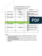 Jadwal Morning Breafing Agustus 2022