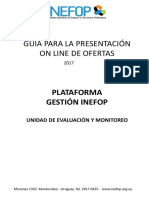 Instructivo Presentacion Online de Ofertas - InEFOP