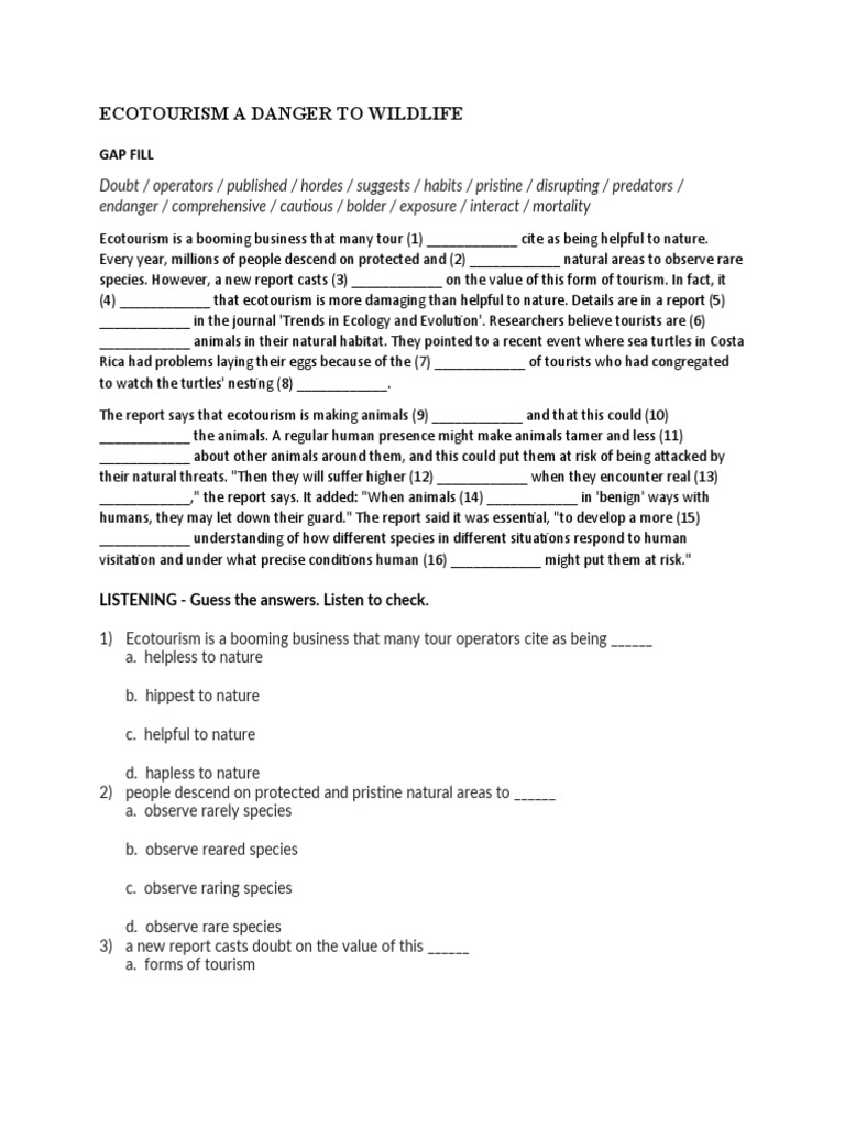 Listening VSTEP - Test 2 - More Exercise | PDF