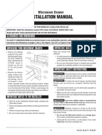 SHARP Microwave Drawer Installation Manual