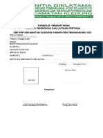 Formulir Pendaftaran PDL CBP KPP Kledung 2022